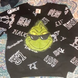 Grinch Black Kids Sweatshirt